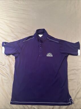 Antigua Colorado Rockies MLB Polo / Golf Shirt - size Large